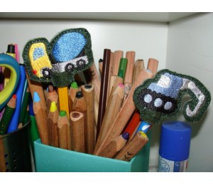 ITH Stickserie - Stifteaufsätze Baustelle